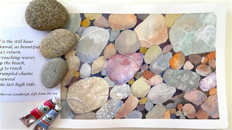 Pebbles Original Watercolour Art Collectibles Watercolor Etna Pe