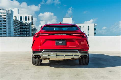 Rent The Red Lamborghini Urus In Miami