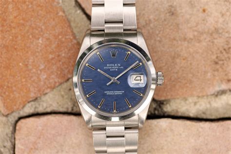 Rolex Date Ref Blue Mosaic Dial Lunar Oyster Buying