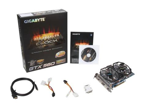 Gigabyte Super Overclock Series Geforce Gtx 560 Fermi Video Card Gv