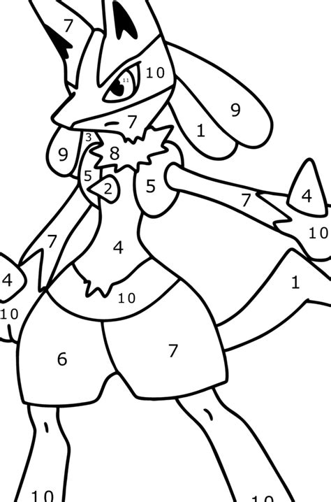 17 Riolu Coloring Page Sonyasajeda