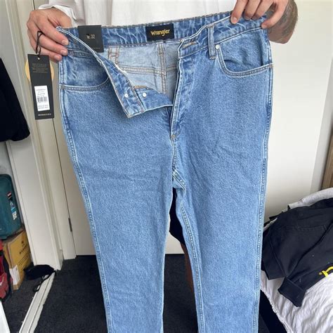 Wrangler Blue Denim Jeans Eazy Straight Blue Depop