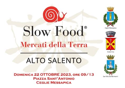 Domenica A Ceglie Messapica Il Mercato Della Terra Di Slow Food