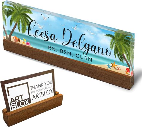 Amazon Artblox Personalized Office Desk Name Plate And Business