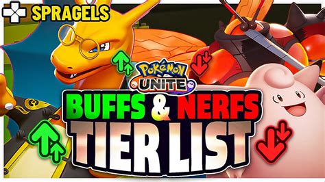 New Buff Nerf Pokemon Unite Tier List Youtube