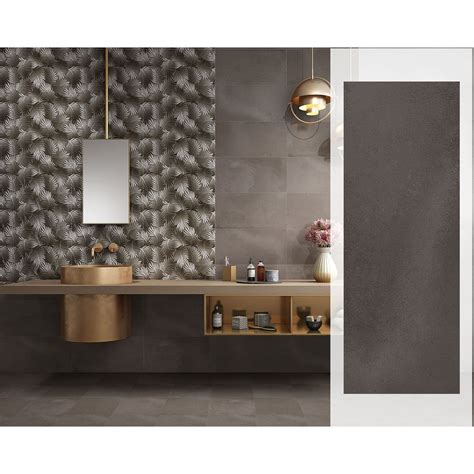 Buy Indian Milano Ceramic Wall Tile 48 Brilliant Carbon Glossy