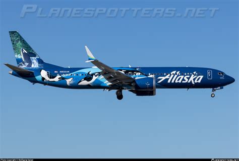 N Ak Alaska Airlines Boeing Max Photo By Wolfgang Kaiser Id