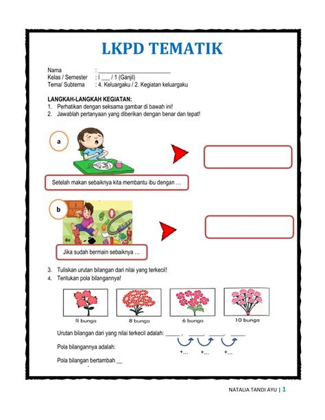 Detail Contoh Lkpd Sd Kelas Koleksi Nomer