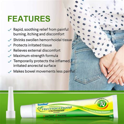 3pcs Hemorrhoids Treatment Cream Hinese Herbal Extracts Internal