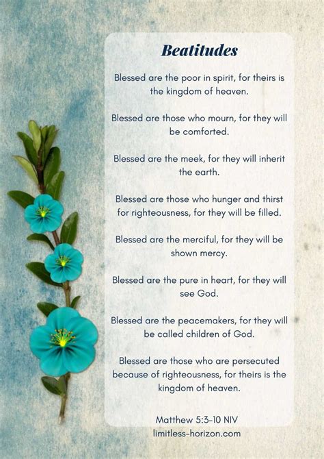 Why Are The Beatitudes Important Limitless Horizon