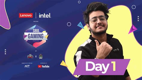 Lenovo Intel Presents S8UL Gaming Festival Day 1 BGMI LIVE ROAD