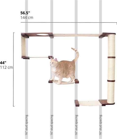 Catastrophicreations Climb Wall Mounted Activity Cat Tree Shelf Set