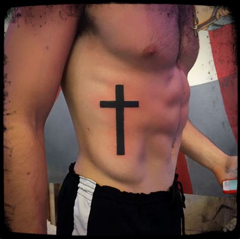 Update More Than Cross Tattoo Ribs Latest In Coedo Vn