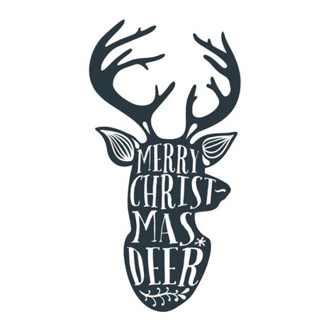 Merry Christmas Deer Holiday Free Svg File Svg Heart