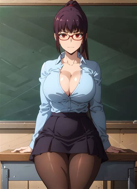 Rule 34 1girls Ai Generated Big Breasts Breasts Busty Classroom Clothed Clothing Curvy Female