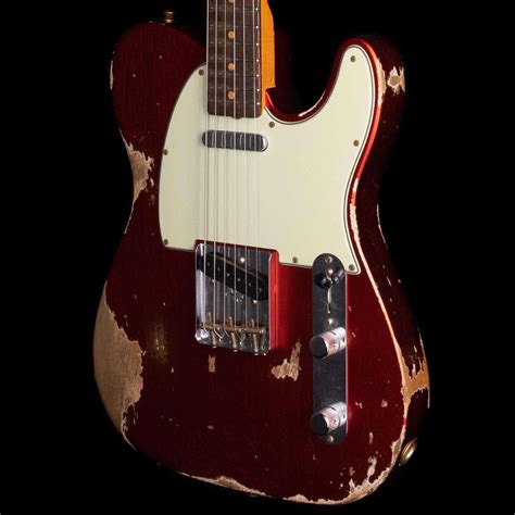 Fender Custom Shop 1963 Telecaster Heavy Relic Faded Candy Apple Red Wildcat Guitars