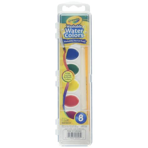 Crayola Watercolor Paints Washable 8 Primary Colors, Pack Of 2 - Walmart.com - Walmart.com