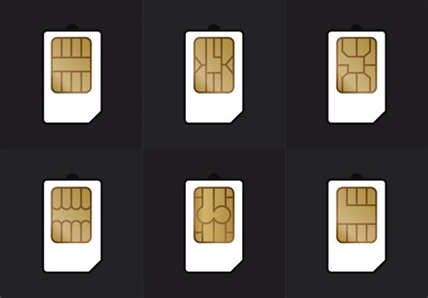 SIM Card Types Vector 101445 Vector Art at Vecteezy