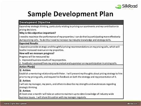 40 Individual Development Plan Template Desalas Template Personal