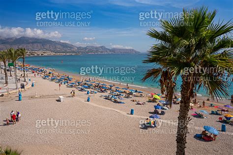 Albir Beach In Alfaz Alfas Del Pi At Costa Blanca Of Alicante Altea In