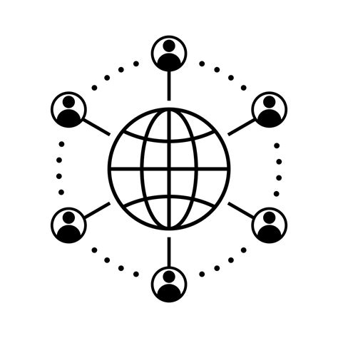 Global Connection Icon 12802533 Vector Art At Vecteezy