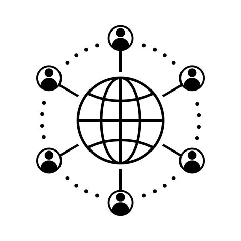 Global Connection Icon 12802533 Vector Art At Vecteezy