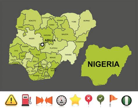 Nigeria Map Illustrations Royalty Free Vector Graphics And Clip Art Istock