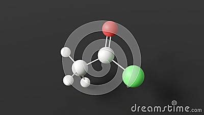 Acetyl Chloride Molecule, Molecular Structure, Acyl Chloride, Ball And ...