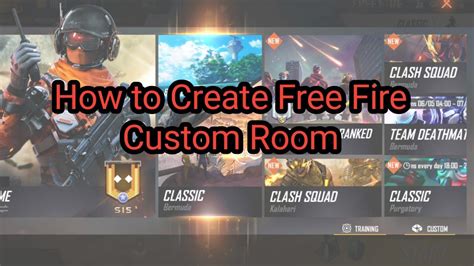 How To Create A Custom Room In Free Fire Youtube