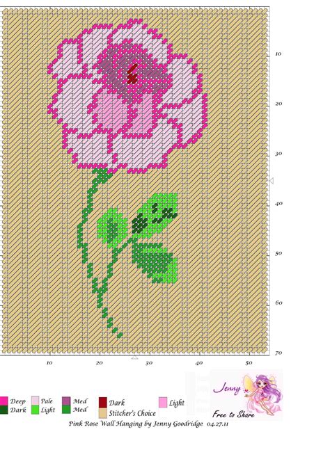 Free Printable Plastic Canvas Flower Patterns Box Plastic Canvas