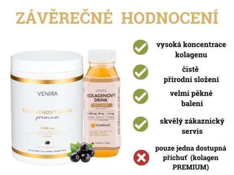 Kolagen Venira premium Moje zkušenost recenze Výživovo cz