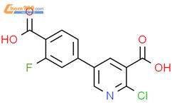 5 4 Carboxy 3 Fluorophenyl 2 Chloropyridine 3 Carboxylic Acid 1258608