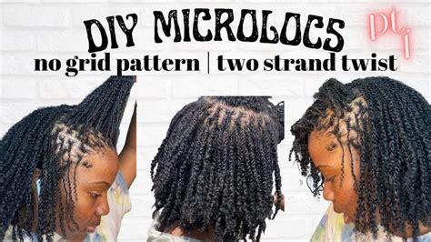 How To Diy Microlocs Installation Two Strand Twist Starter Locs