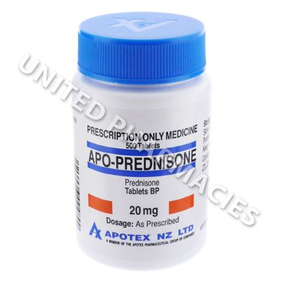 Apo Prednisone Prednisone 20mg 500 Tablets United Pharmacies UK