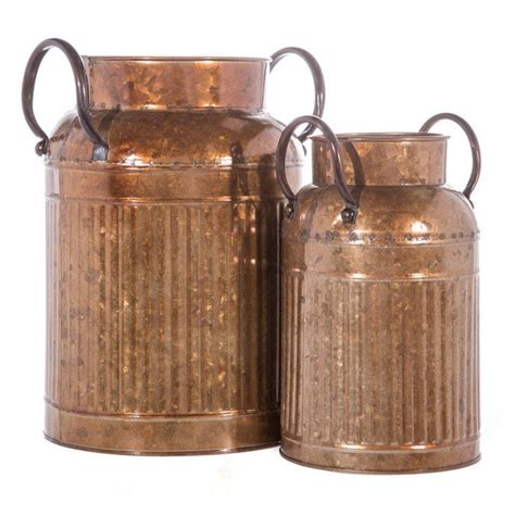 Antique Gold Metal Milk Cans Hobby Lobby Milk Cans Gold