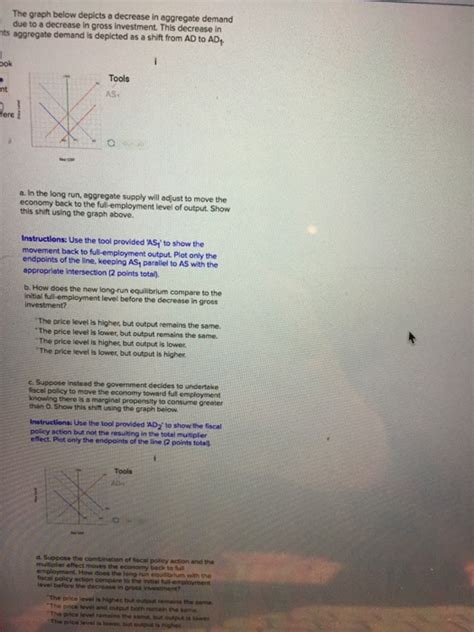 Solved The Graph Below Depicts An Economy Where An Increase Chegg