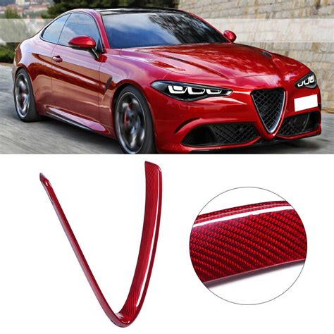 Zz1 Carbon Fiber Front Grill Cover V Shaped Grille Trim Fit For Ebay