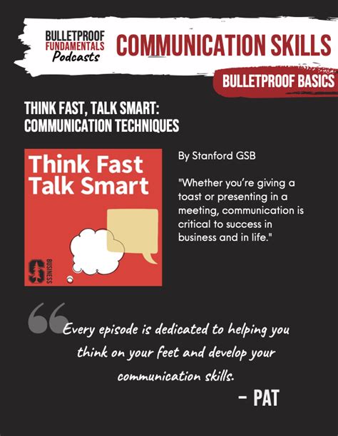 Think Fast Talk Smart Communication Skills Bulletproof Your Career