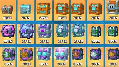 OPENING EVERY CHEST IN CLASH ROYALE All Chests Opening New Draft