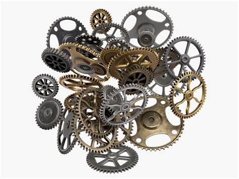 3d Model Cogs Collection Vr Ar Low Poly Cgtrader