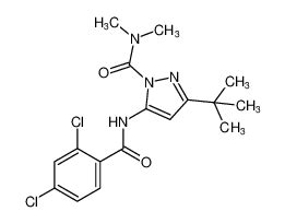 3 Terc Butil 5 2 4 Diclorobenzamido N N Dimetil 1H Pirazol 1