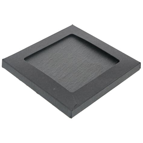 Black Slate Square Coaster Blank Totally Promotional