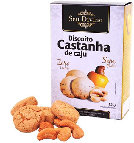 Biscoito Castanha De Caju Seu Divino 120g Meusite