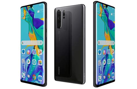 Huawei P30 Pro Black 3D Model By Rever Art