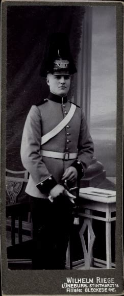 Cdv Deutscher Soldat In Uniform Portrait Fotograf Wilhelm Riege