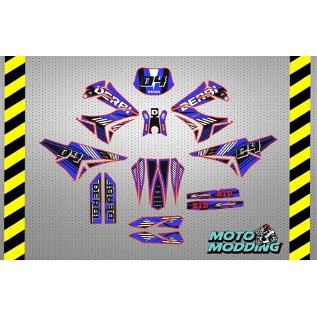 Kit De Vinilos Derbi Senda Xtreme Tnt Azul