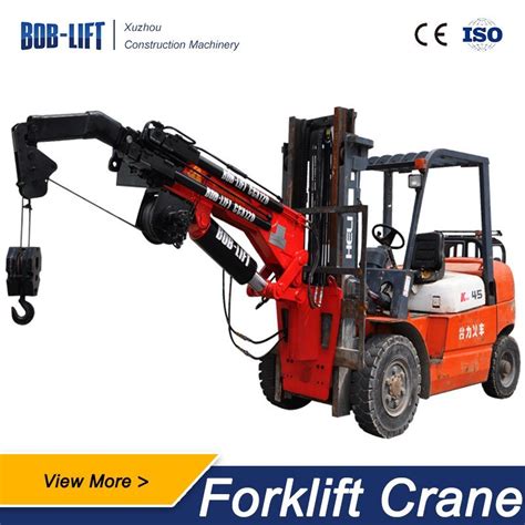 Mini 3 Ton Hydraulic Extended Boom Forklift Jib Crane Extended Boom