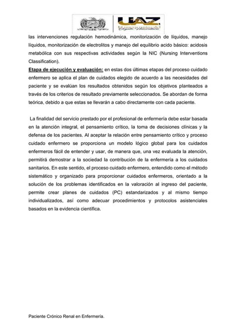 Atencion Al Paciente Cronico Renal Por Enfe Pdf Descarga Gratuita