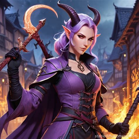 warlock elf  medieval city stable diffusion