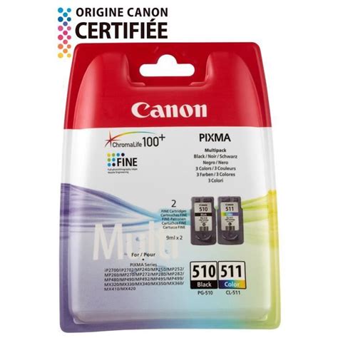 Canon Cartouches Pg B C M Y Pack Couleurs X Achat Vente